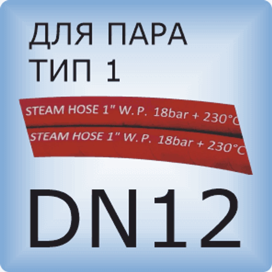 DN12 Паровой шланг с 1 слоем проволочной оплетки