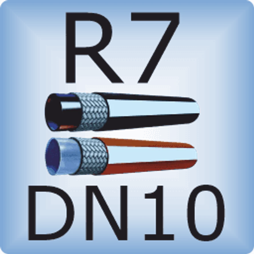 DN10 SAE 100R7/DIN EN855 Оплетка из полиэстера