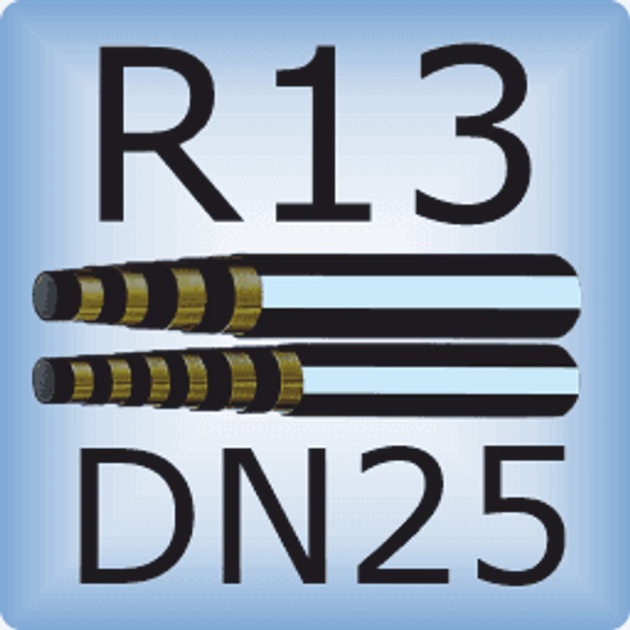 DN25 SAE 100R13 высоконапорный шланг для динамических нагрузок