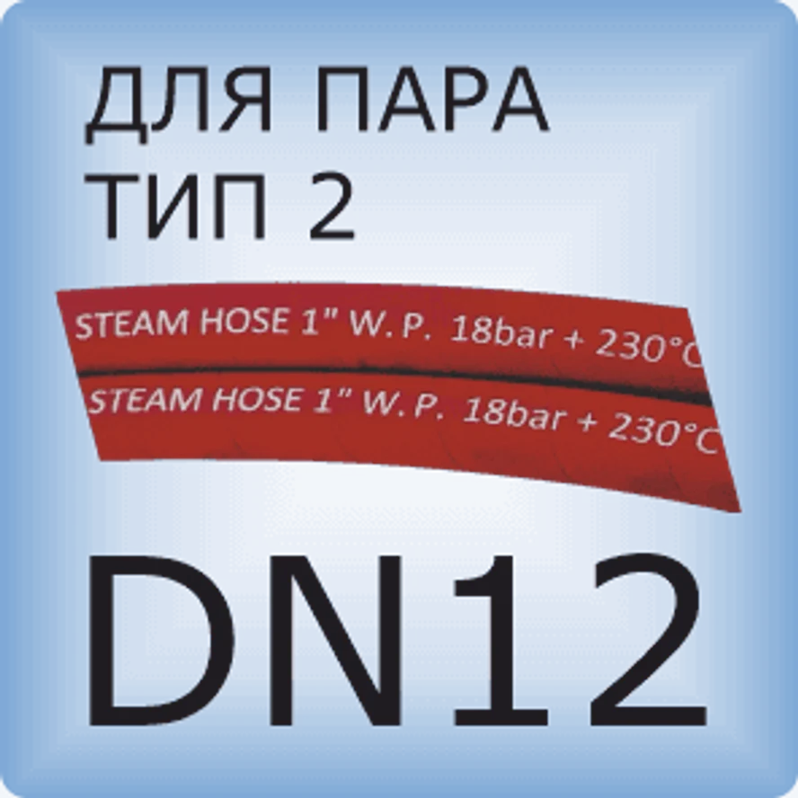 DN12 Паровой шланг с 2 слоями проволочной оплетки