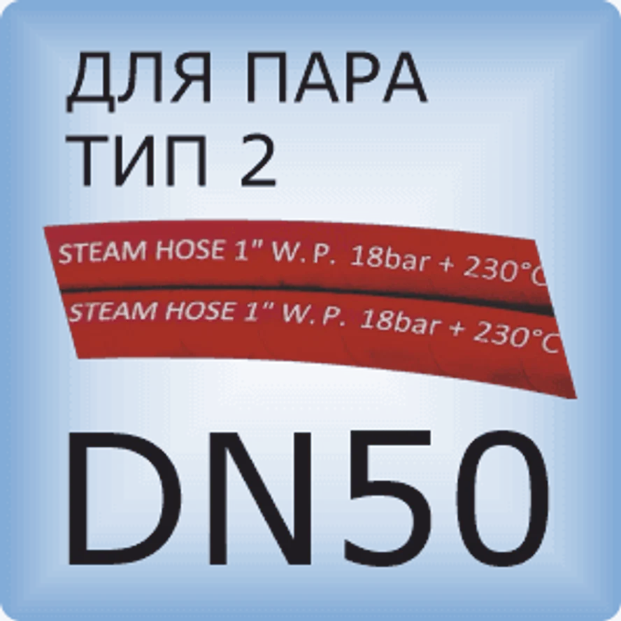 DN50 Паровой шланг с 2 слоями проволочной оплетки