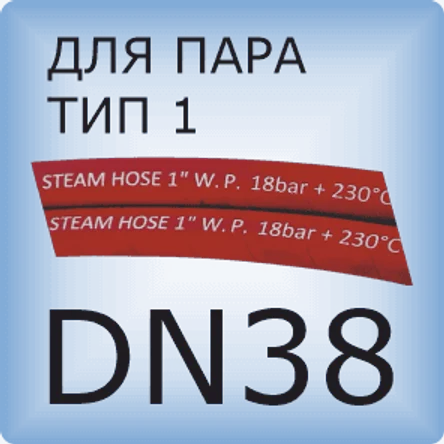 DN38 Паровой шланг с 1 слоем проволочной оплетки