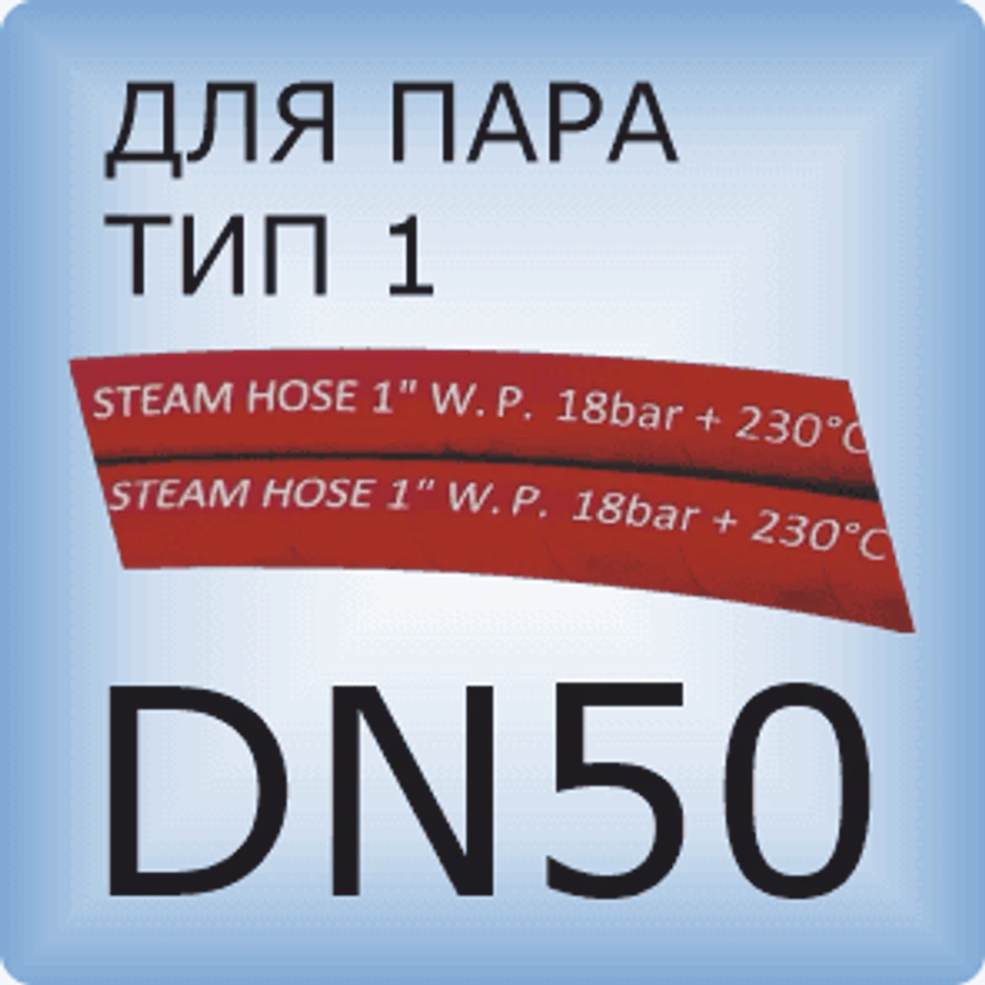 DN50 Паровой шланг с 1 слоем проволочной оплетки