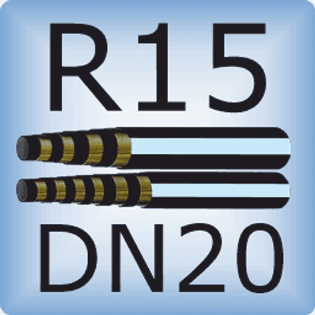 DN20 SAE 100R15 высоконапорный шланг для динамических нагрузок