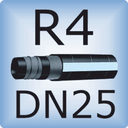 DN25 SAE 100R4 напорно-всасывающий